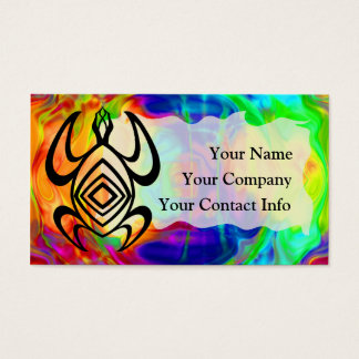 Tiedye Turtle Business Card Template