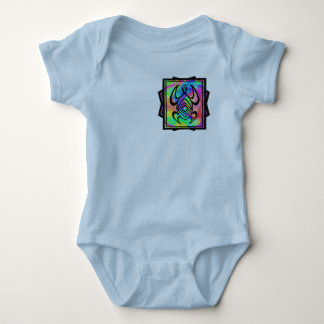 Tiedye Turtle Symmetry 2-Sided Baby Bodysuit