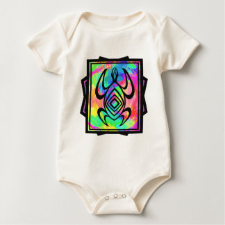 Tiedye Turtle Symmetry Baby Bodysuit