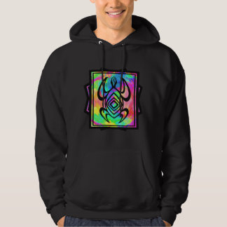 Tiedye Turtle Symmetry Dark Hoodies