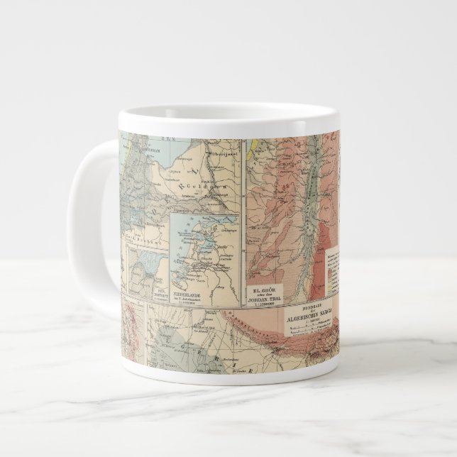 Tieflander Atlas Map Giant Coffee Mug (Front Left)