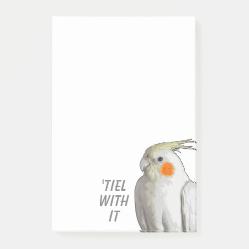 Tiel  Deal With It Pet Cockatiel Bird To_Do List  Post_it Notes