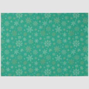 Tiel with Gold Snowflakes Tissue Paper