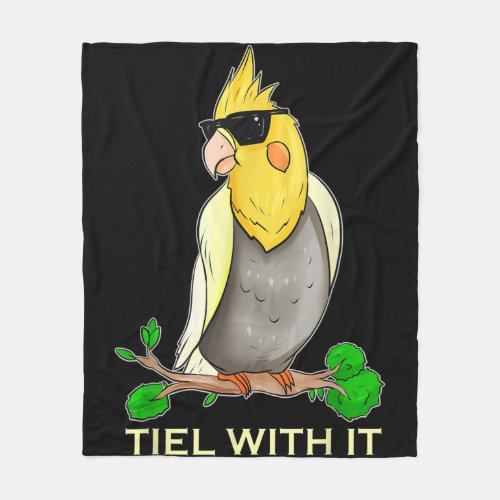 Tiel With It Ornitologist Cockatiel Veterenarian G Fleece Blanket