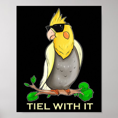 Tiel With It Ornitologist Cockatiel Veterenarian G Poster