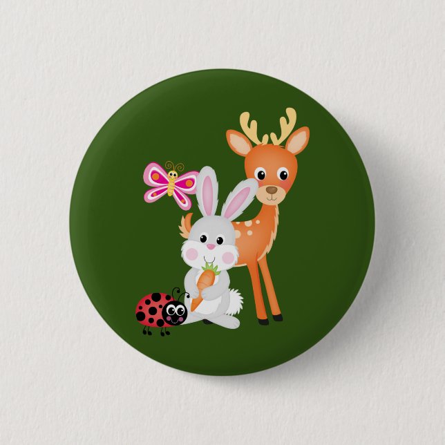 Tiere animals button (Front)