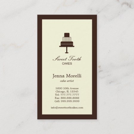 Tiered Cake Business Card