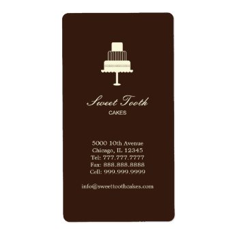 "tiered Cake" Cake Box Label - Vertical by orange_pulp at Zazzle