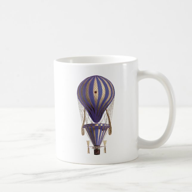 Tiered Hot Air Balloon Blue Coffee Mug (Right)