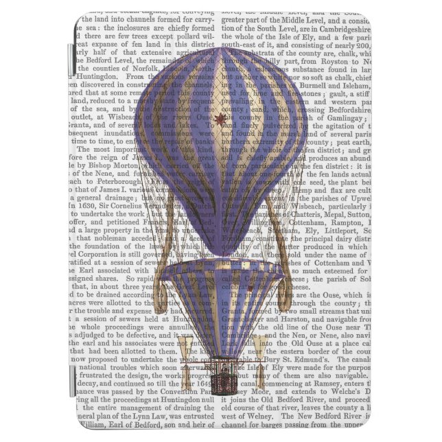 Tiered Hot Air Balloon Blue iPad Air Cover (Front)
