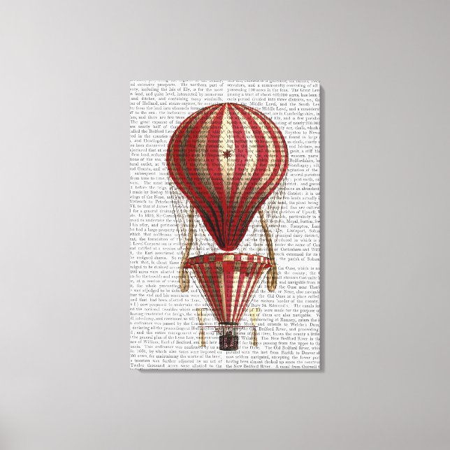 Tiered Hot Air Balloon Print Red (Front)