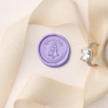 Tiered Purple Floral Wedding Cake Bridal Shower Wax Seal Stamp<br><div class="desc">Just personalize with your wedding information! Design features an original marker illustration of a tiered wedding cake topped with purple frosting flowers. Ideal for a wedding, anniversary, engagement, bridal shower, or bachelorette party. This wedding cake illustration is also available on other products, including coordinating gift wrap, party products, and decor....</div>