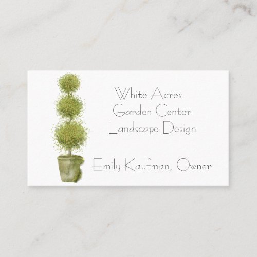 Tiered Topiary Plant Business Card