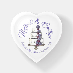 Tiered Wedding Cake Engagement Bridal Shower Favor Paperweight