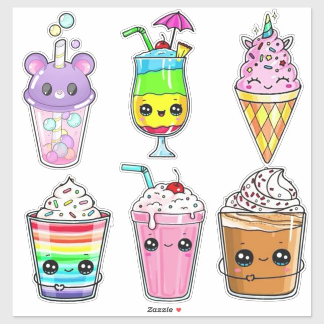 TIERN DRINKS- SWEET DESIGNS STICKER (Sheet)