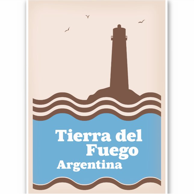 Tierra del Fuego Argentina, Les Eclaireurs Sticker (Front)