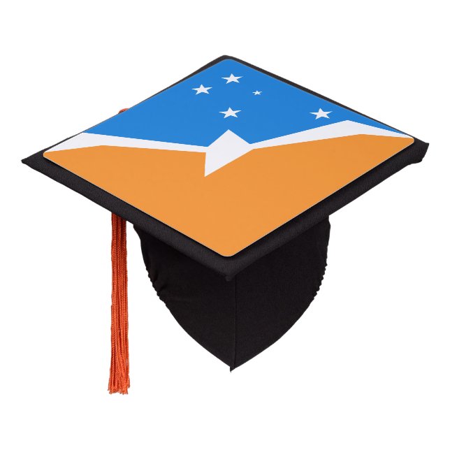 Tierra del Fuego Graduation Cap Topper (Angled)