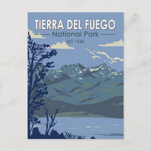 Tierra Del Fuego National Park Argentina Vintage Postcard