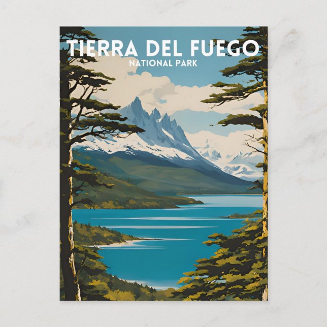 Tierra del Fuego National Park Vintage Postcard (Front)