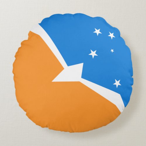 Tierra del Fuego Round Pillow
