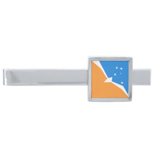 Tierra del Fuego Silver Finish Tie Bar