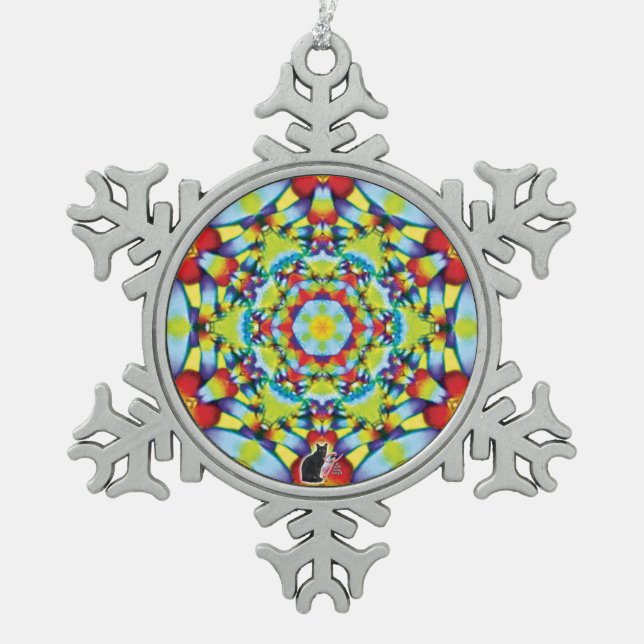 Tiers Kaleidoscope Snowflake Ornament (Front)
