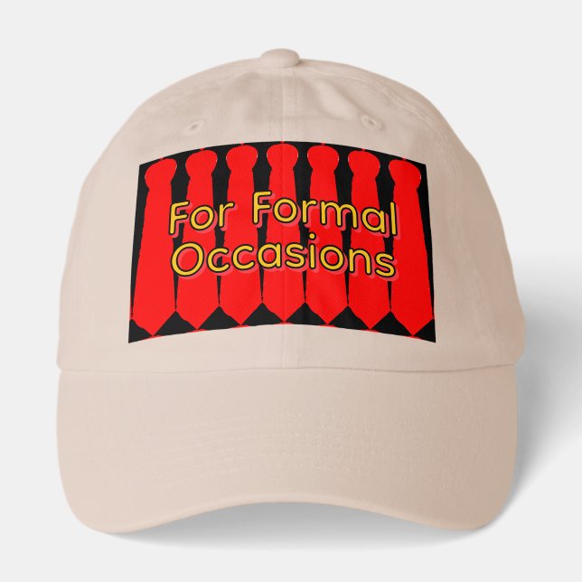  Ties For Formal Occasions Beige Novelty Hat (Front)