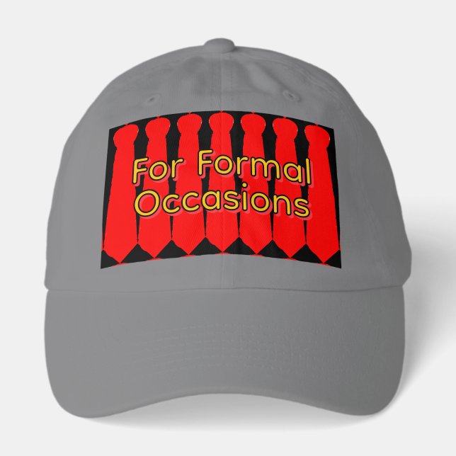  Ties For Formal Occasions Gray Novelty Hat (Front)