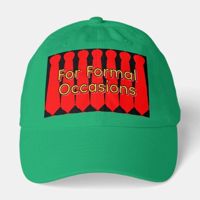  Ties For Formal Occasions Green Novelty Hat (Front)