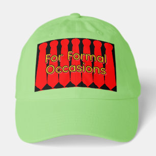 Ties For Formal Occasions Neon Green Novelty Hat