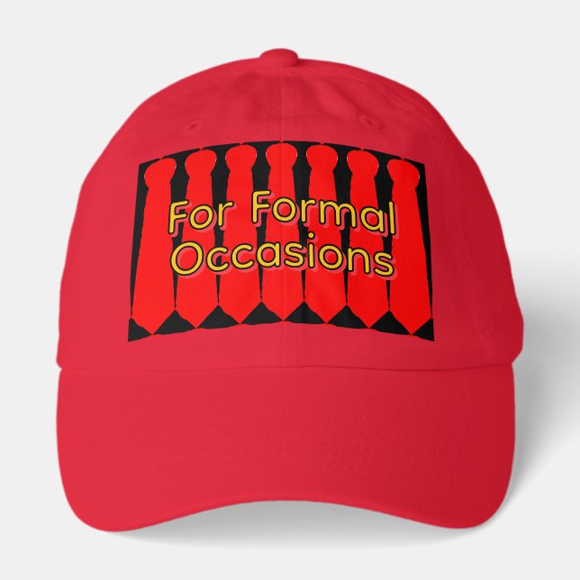  Ties For Formal Occasions Red Novelty Hat (Front)