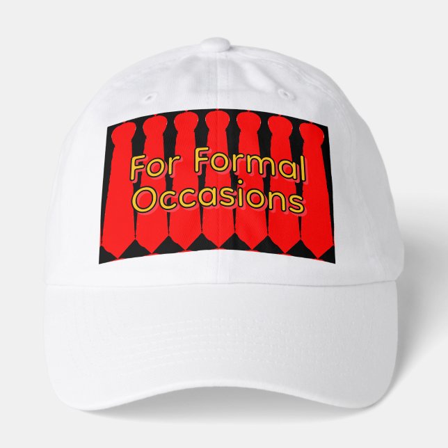  Ties For Formal Occasions White Novelty Hat (Front)
