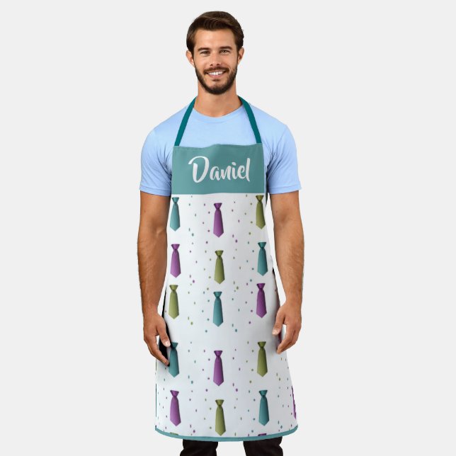 Ties polka dots pattern apron (Worn)