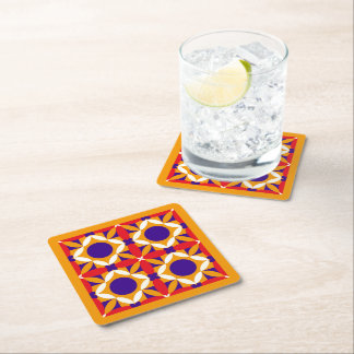 Ties Square Paper Coaster