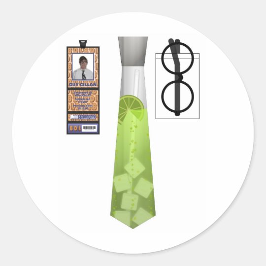 TieShirt019- Margarita copy Classic Round Sticker