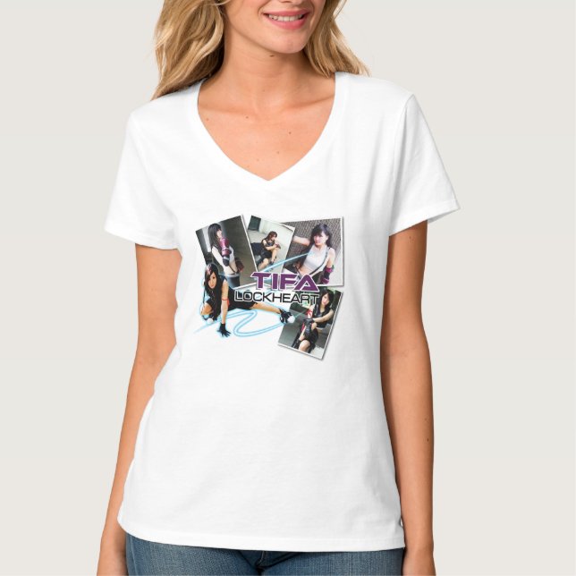Tifa LockHeart Women V-Shirt T-Shirt (Front)