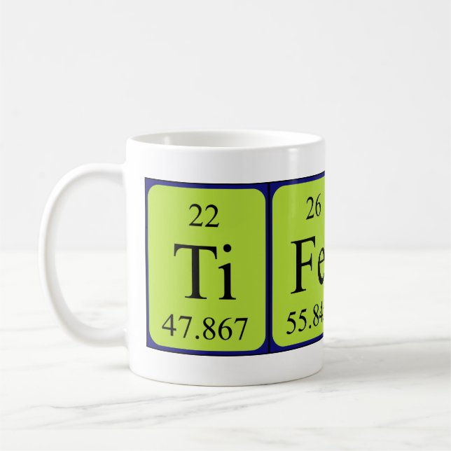 Tifenn periodic table name mug (Left)