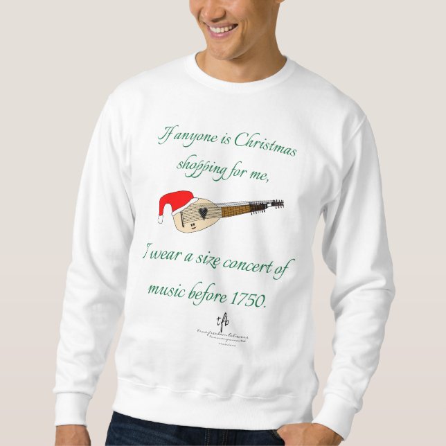 TIff Theorbo Christmas Shopping Sweatshirt (Front)