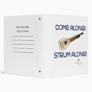 Tiff Theorbo White 3 Ring Binder