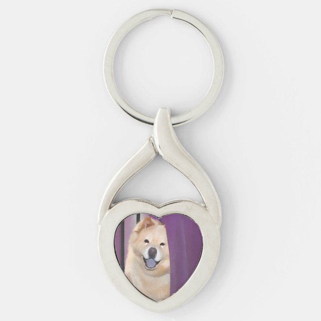 TIFFA heARTdog chow keychain (Front)