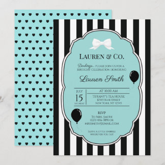 Tiffany and Co Birthday Heart Invitation