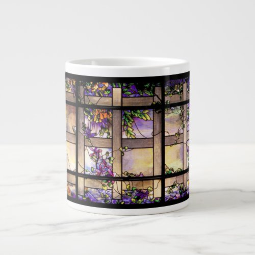 Tiffany Art Nouveau Stained Glass Jumbo Mug