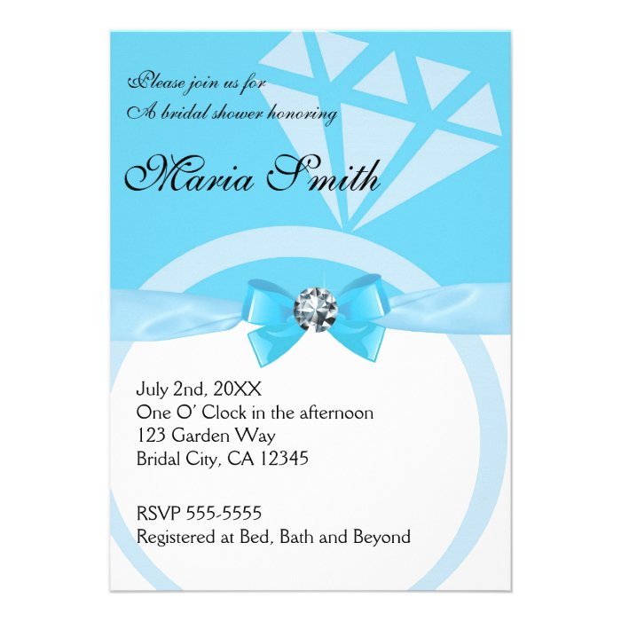 Tiffany Blue Wedding Bridal Shower Invitations
