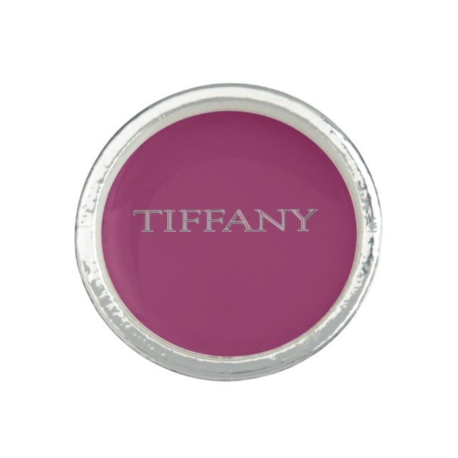 Tiffany Custom Name Ring (Front)