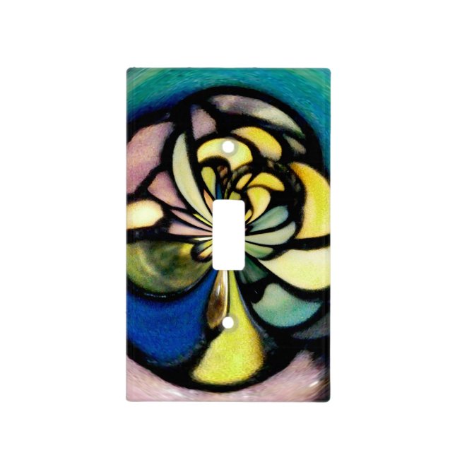 Tiffany Flow Design Light Switch Cover (Front)