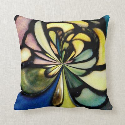 Tiffany Flow Design Throw Pillow