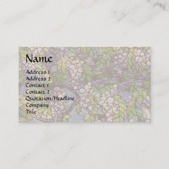 Tiffany Flowers Business Card by farmer77 at Zazzle
