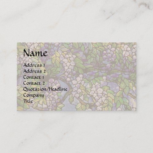 Tiffany Flowers Business Card