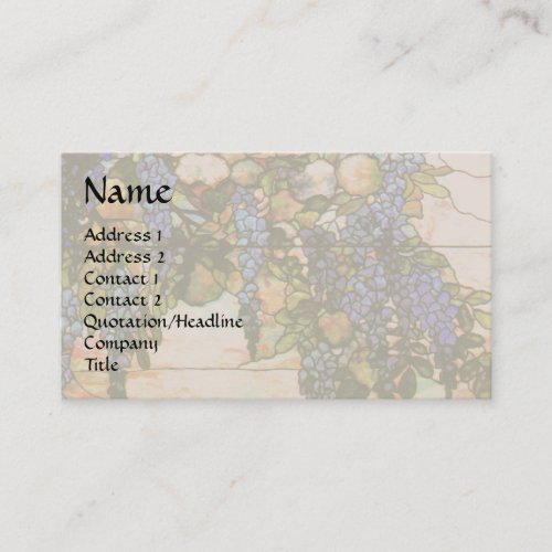 Tiffany Flowers Business Card