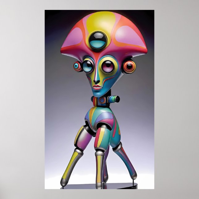Tiffany Imp Ken Gage Pop Surrealism Poster (Front)